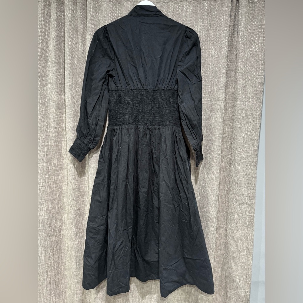 Anthropologie Black Midi Dress